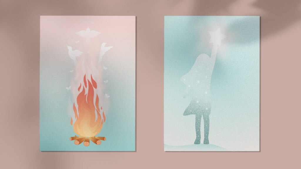 Inspirational illustrations - graphic design project - Marketing Orchestra