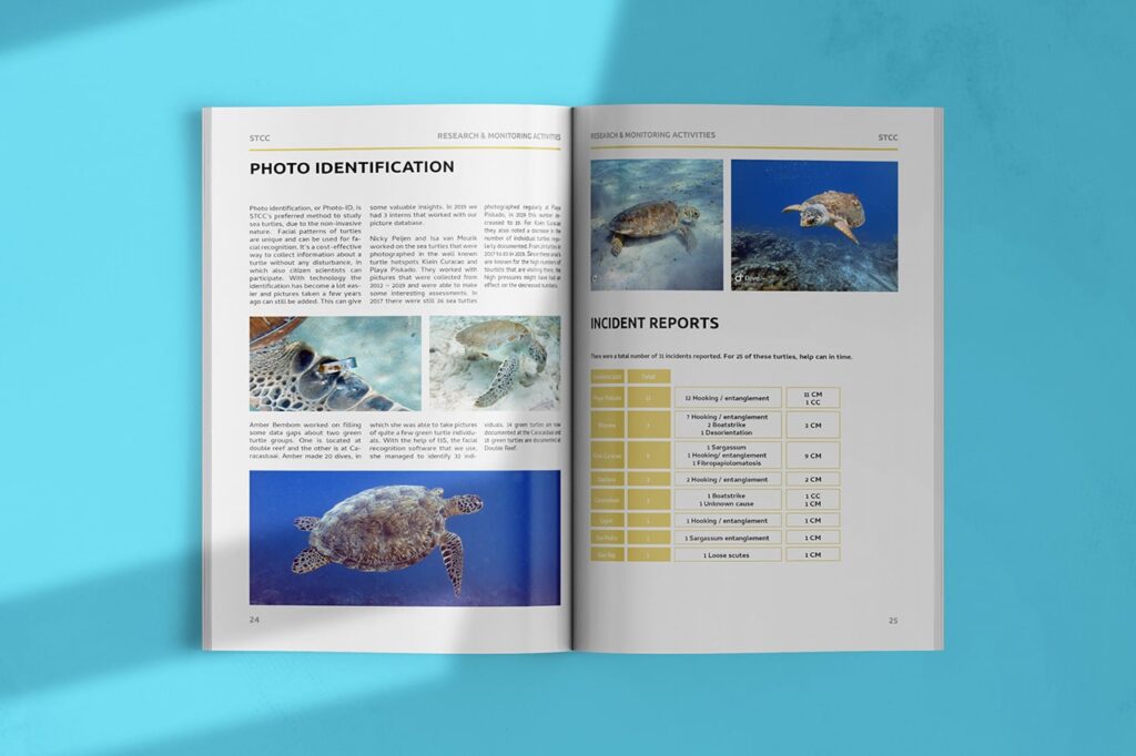 Sea Turtle Conservation Curacao Annual Report Design by Marketing Orchestra - Preview