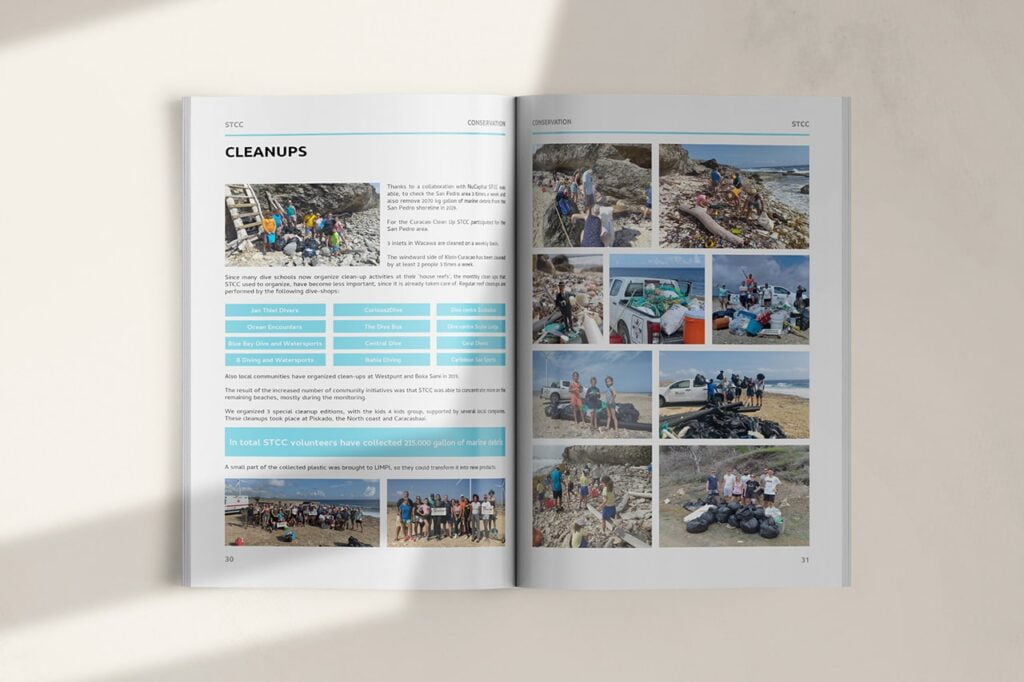 Sea Turtle Conservation Curacao Annual Report Design by Marketing Orchestra - Preview