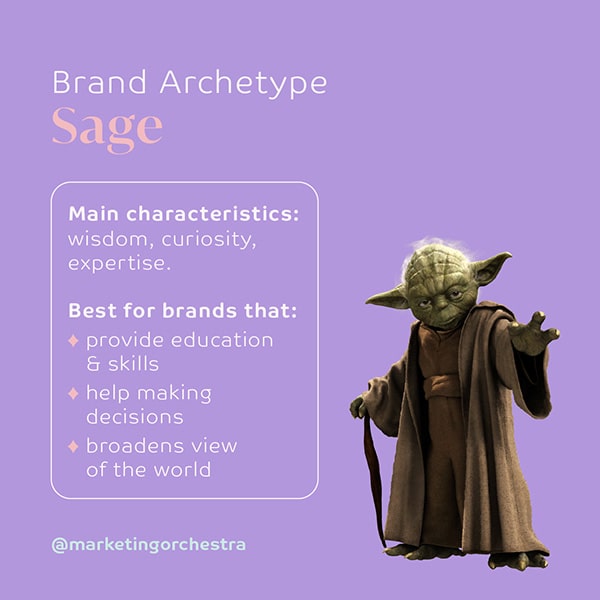 Marketing Orchestra 12 brand archetypes Sage