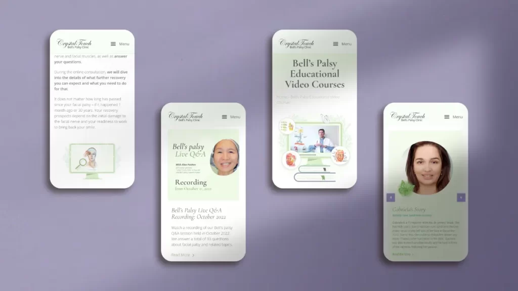 Mobile Preview - Crystal Touch Website Design by Marketing Orchestra