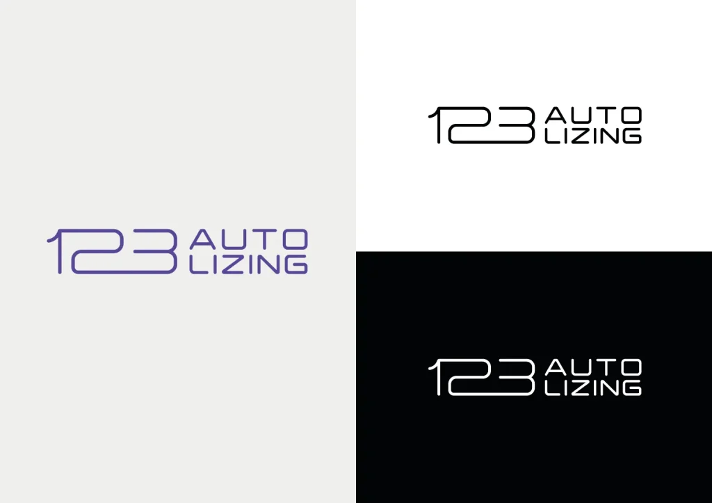 123 Autolizing - Leasing company in Lithuania - Brand identity and logo design - logo preview