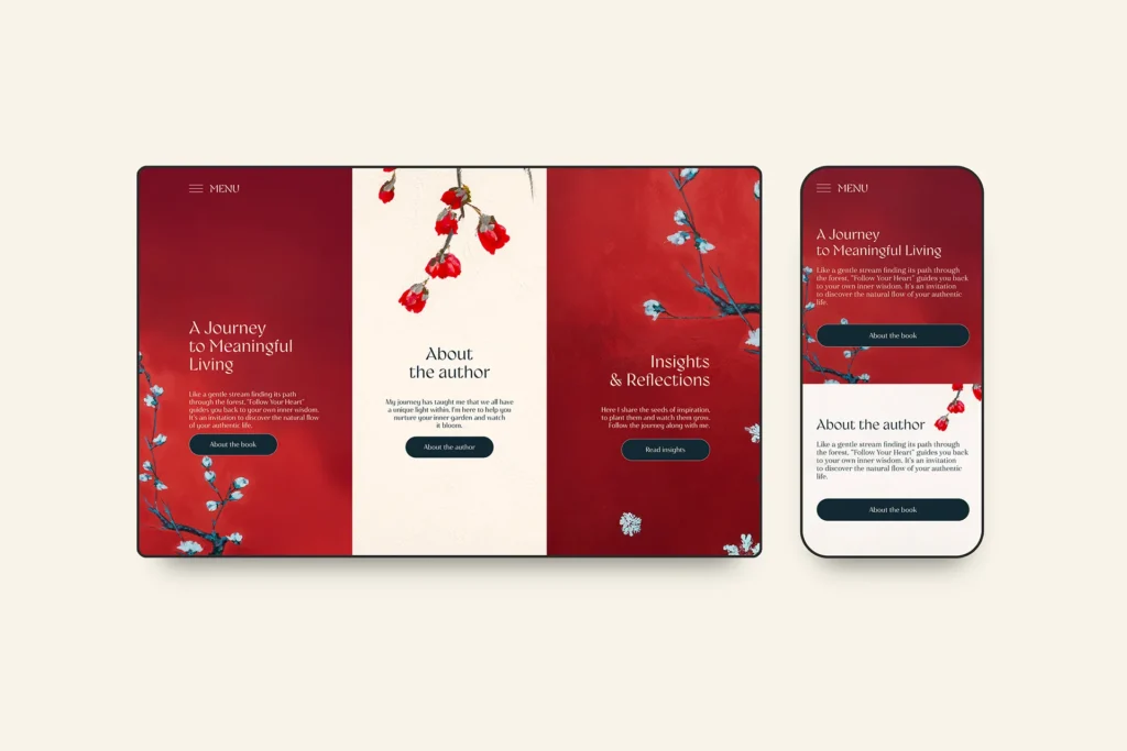 Follow your heart - author branding and website design