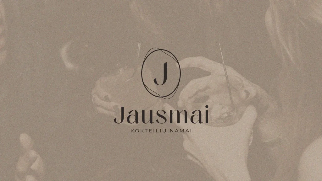 Jausmai Cocktail Bar logo and social media design - logo preview