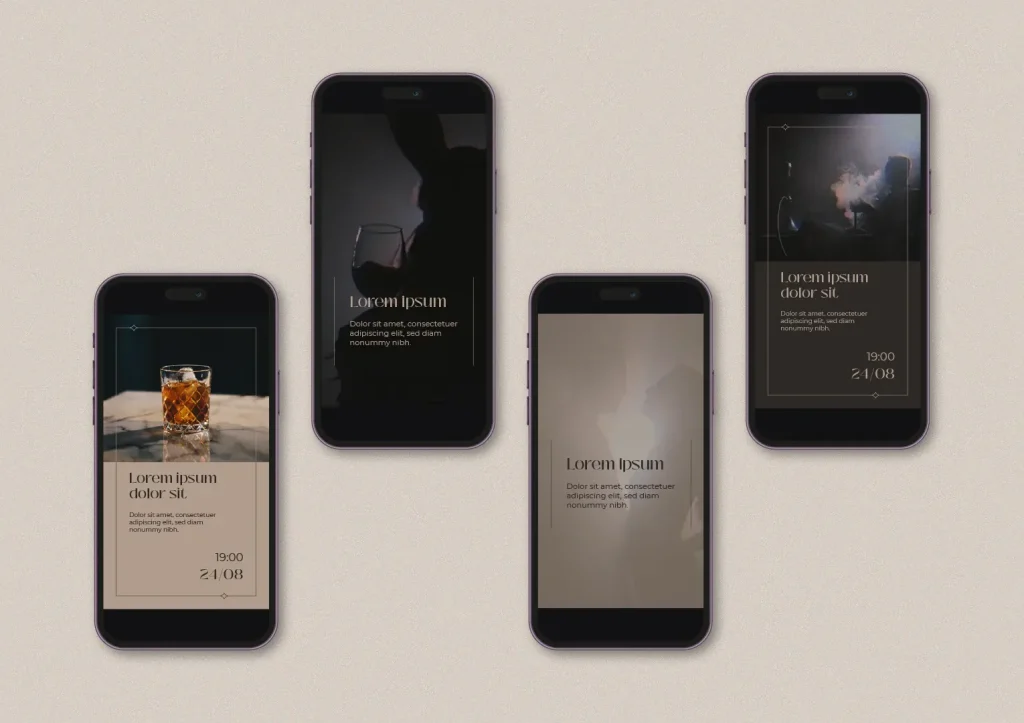 Jausmai Cocktail Bar logo and social media design - social media preview