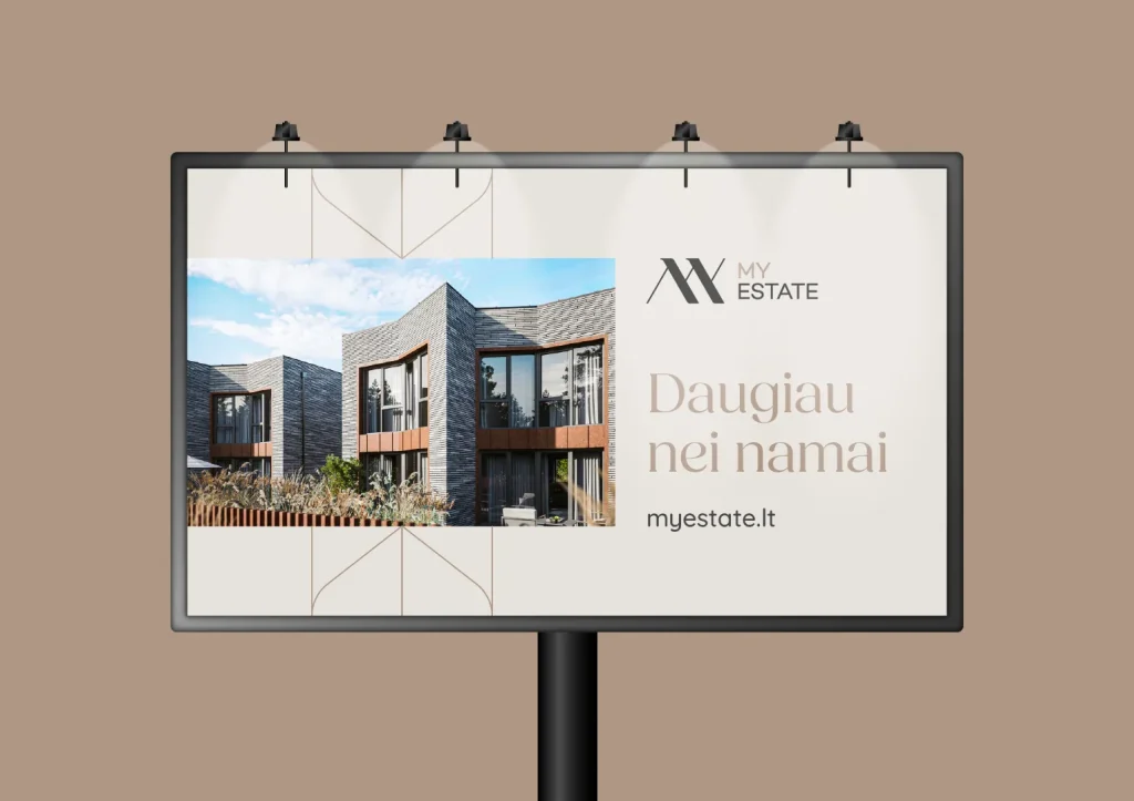 MyEstate Visual Identity Branding Logo Design - Billboard design