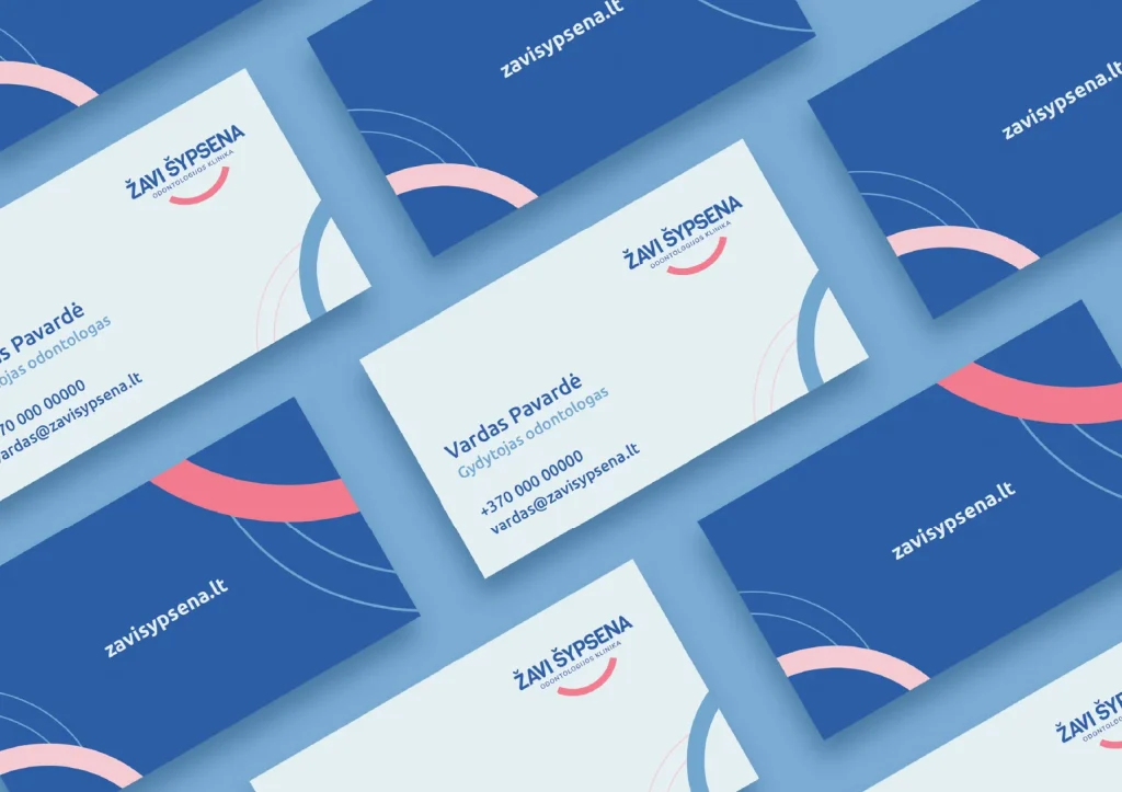 Dental Clinic Visual Identity Branding and Logo design - Business card design