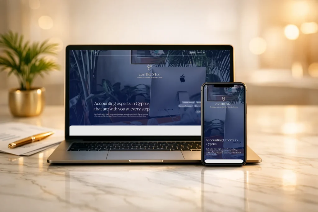 ConTrustCo - Accounting services website design & development - website preview