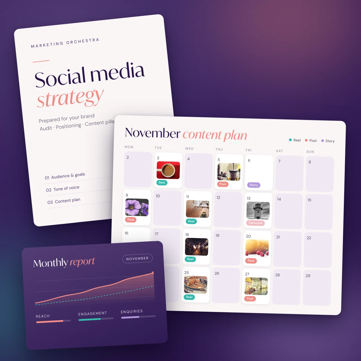 MO Content planning for social media marketing in Cyprus illustration